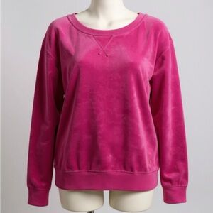 Juicy Couture Pink Off The Shoulder Velour Top $98